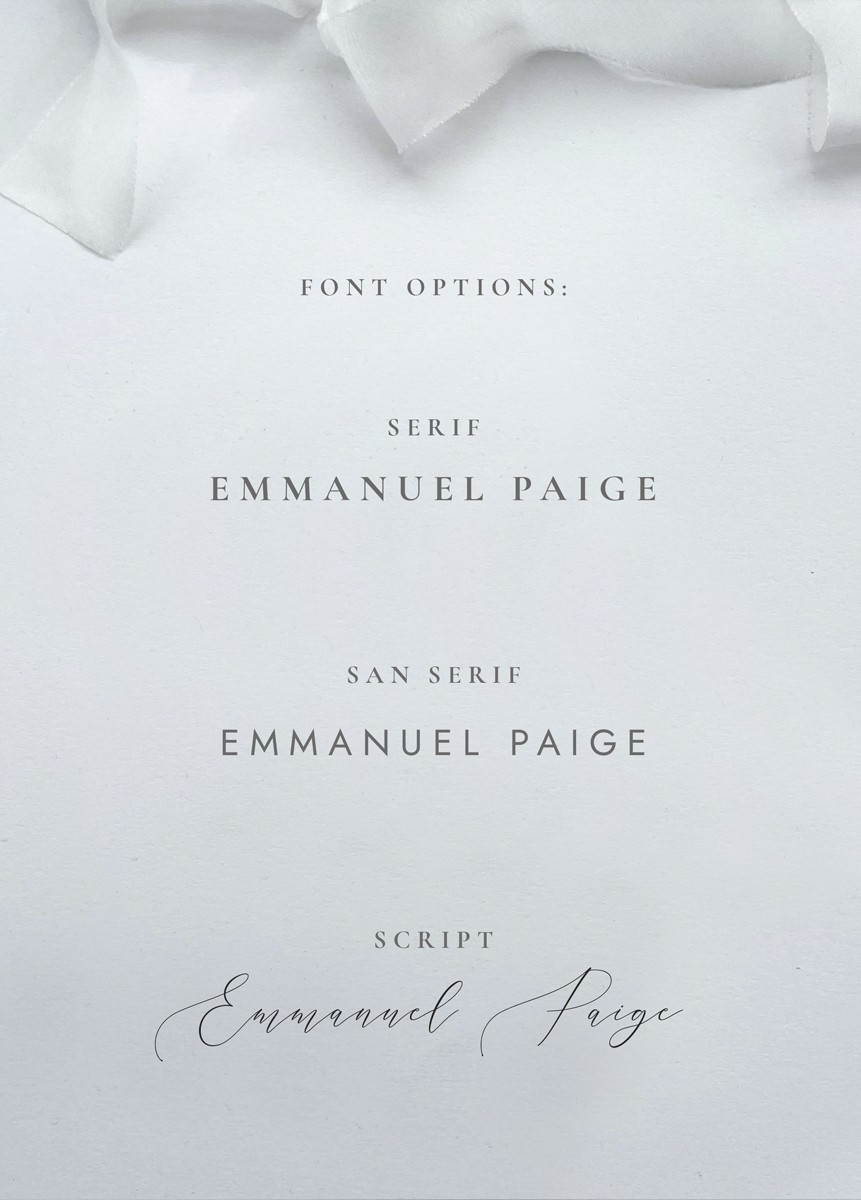 Wedding Menu Name Tags with gold clip - Image 7