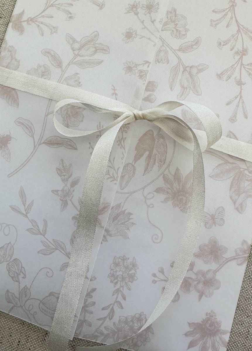 Luxury Pure Silk Ribbon for Wedding Invitations | Wedding Stationery Ribbon - Image 2