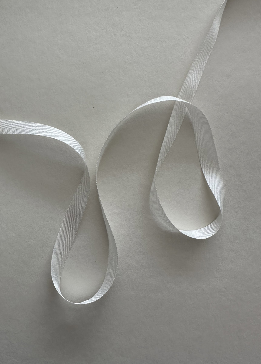 Luxury Pure Silk Ribbon for Wedding Invitations | Wedding Stationery Ribbon - Image 3